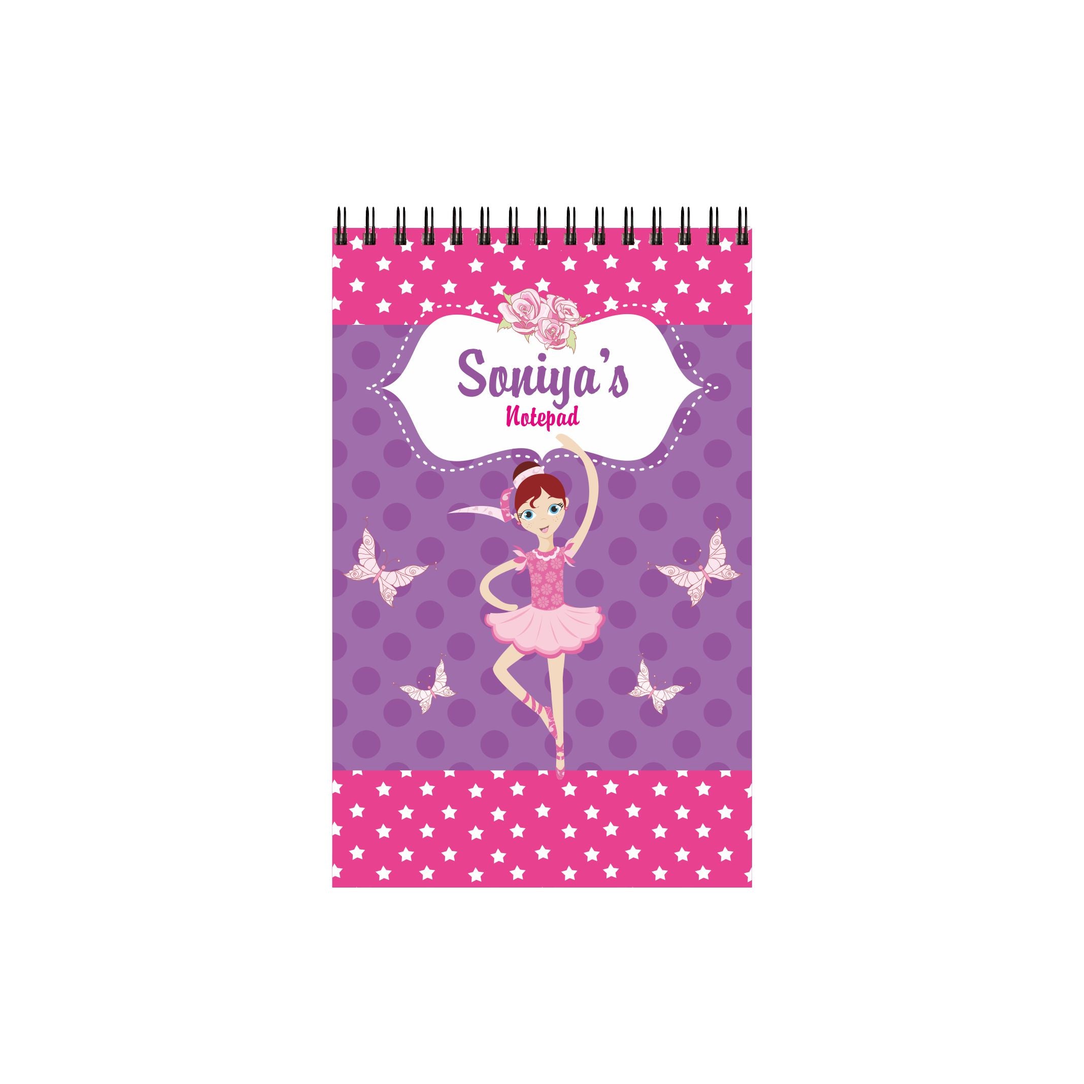 Ballerina Note Pads PERSONALISED Pretty UR Party   