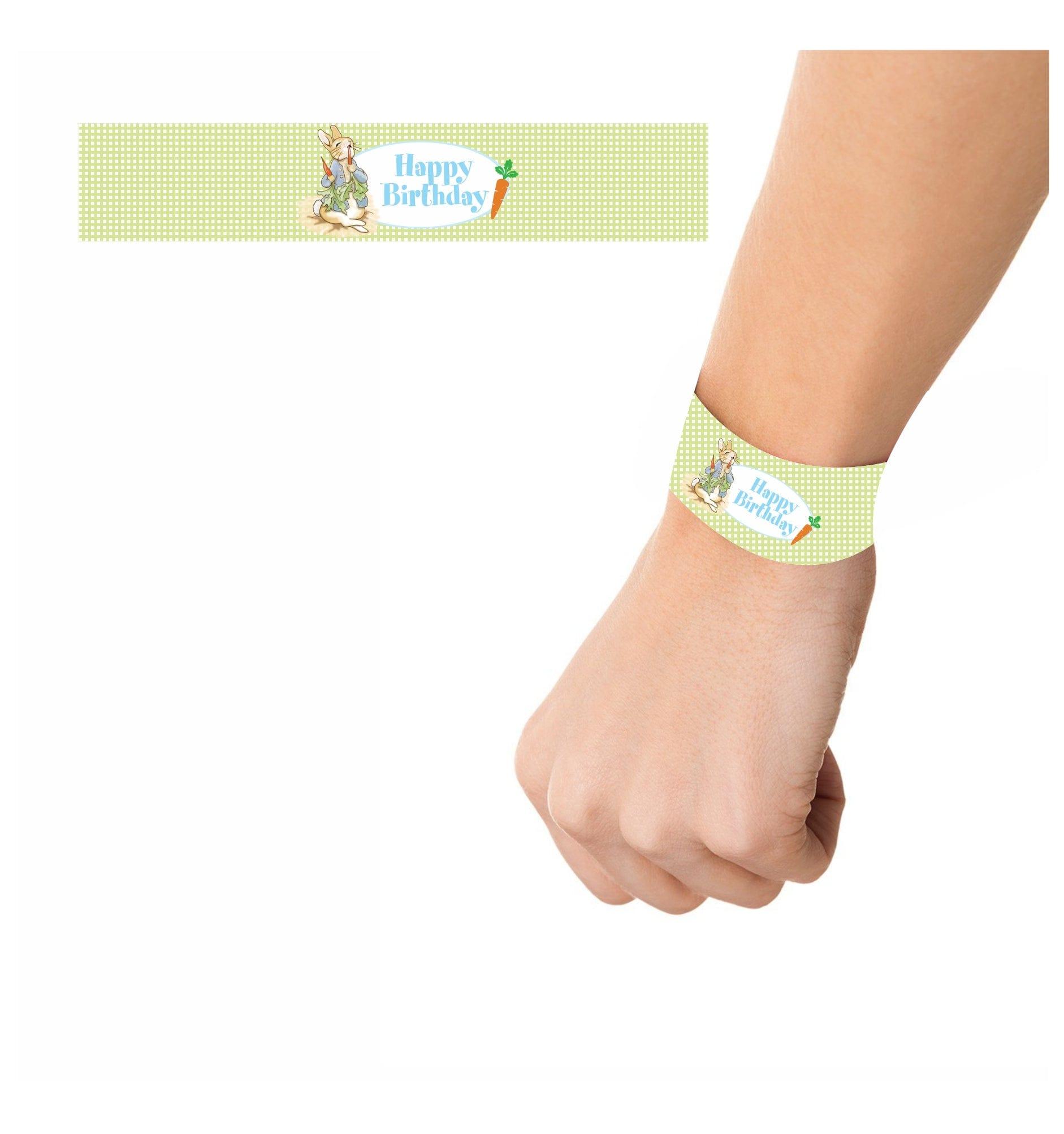 Peter Rabbit Theme Wrist Bands - Pack of 10 THEME PARTIES Pretty UR Party   