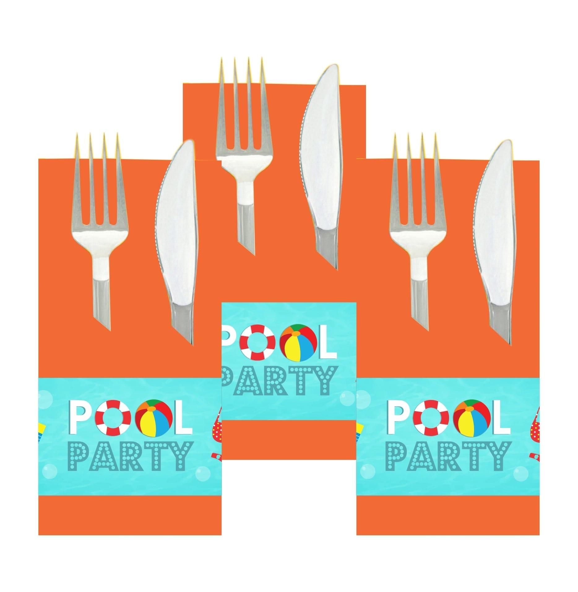 Splash Pool Party Theme Napkin Rings THEME PARTIES Pretty UR Party   