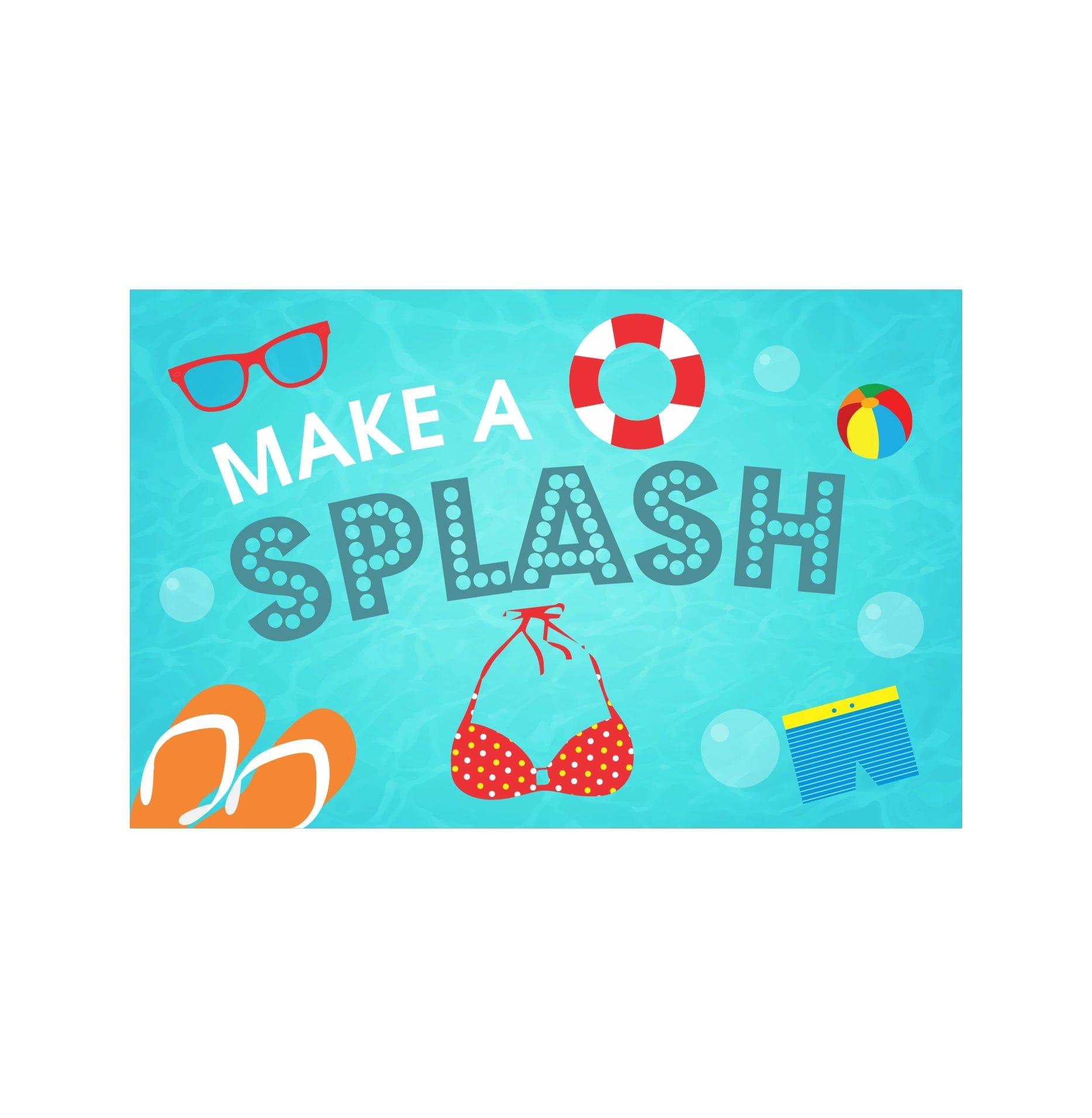 Splash Pool Party Theme Table Mats THEME PARTIES Pretty UR Party   