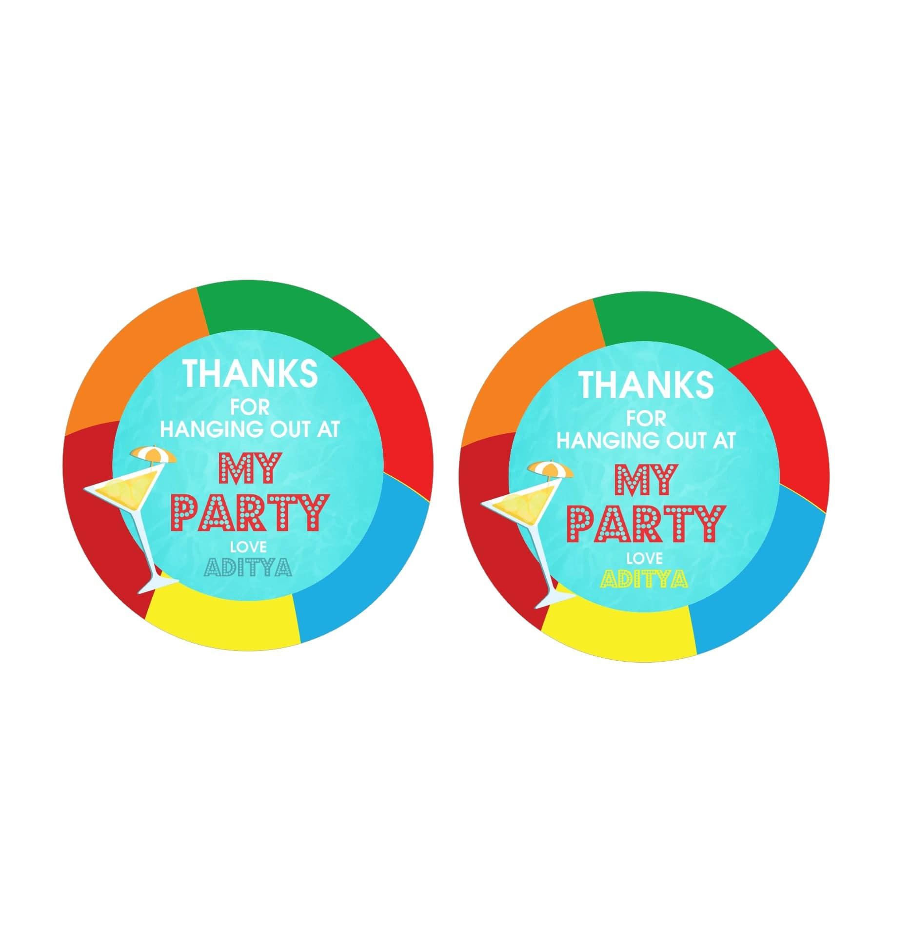 Splash Pool Party fashion Thankyou Cards Splash for Free Printable Pool Party Thank You Tags