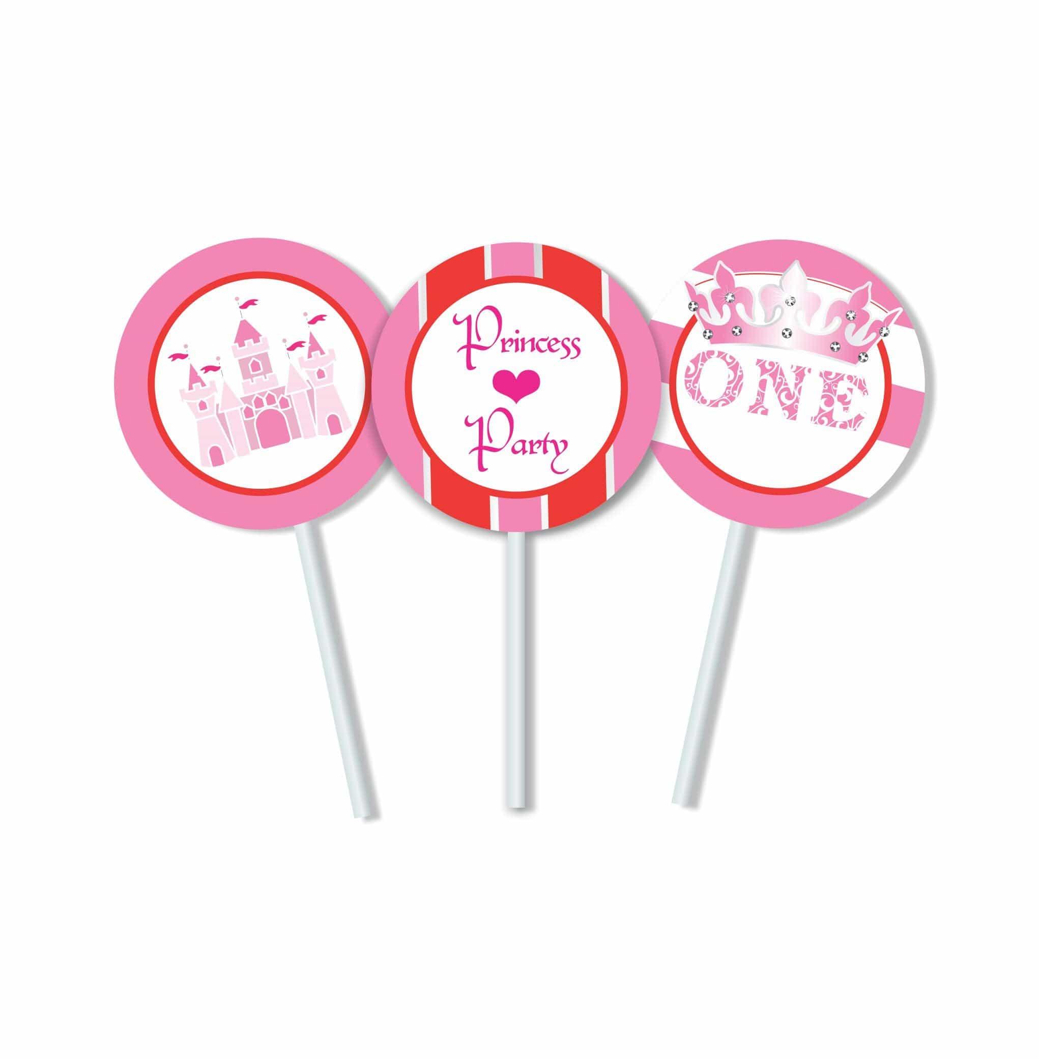 Princess 1st Cupcake Toppers THEME PARTIES Pretty UR Party   
