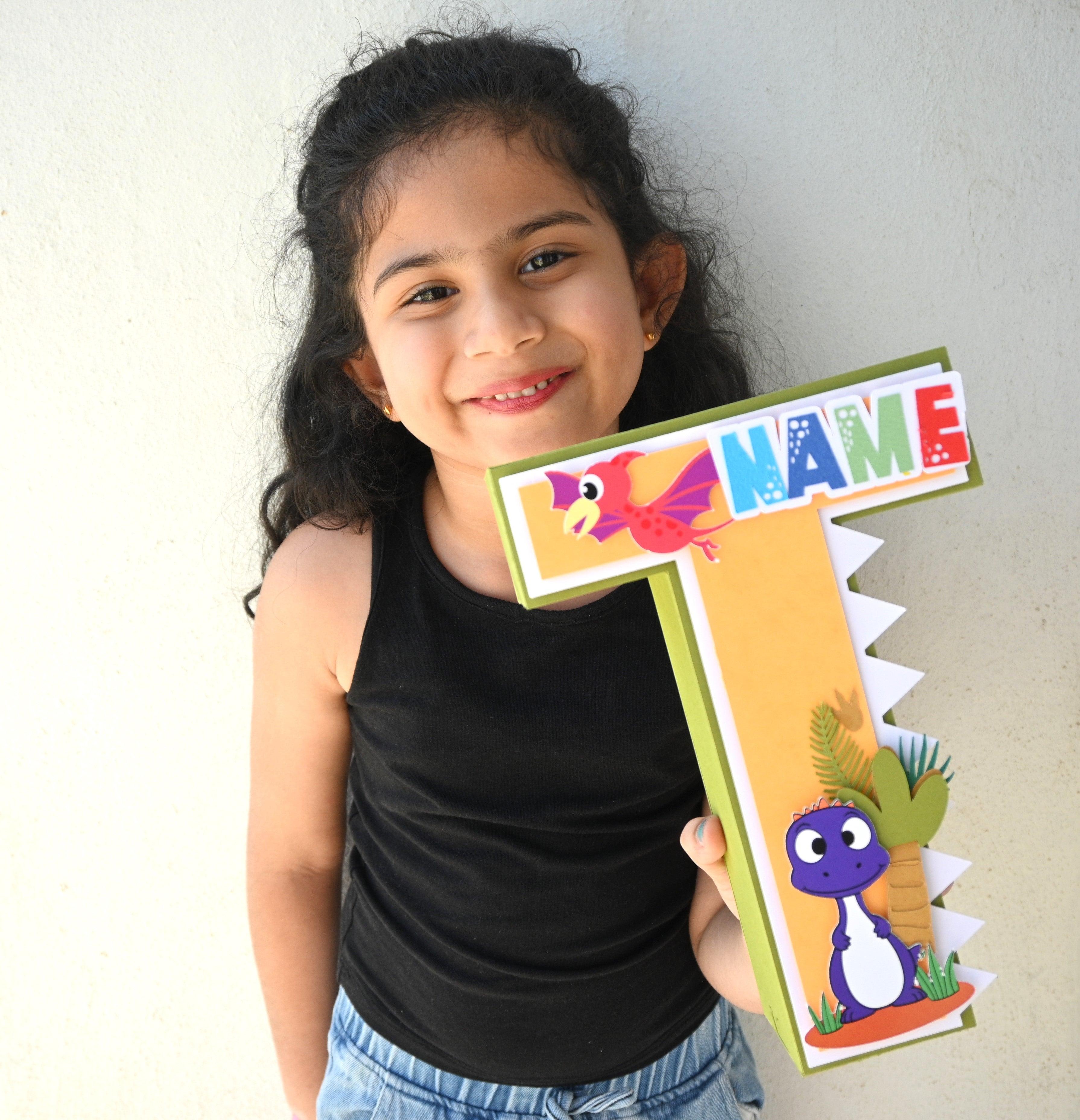 Dinosaur 3D Letter / Number HANDCRAFTED PRETTY UR PARTY   