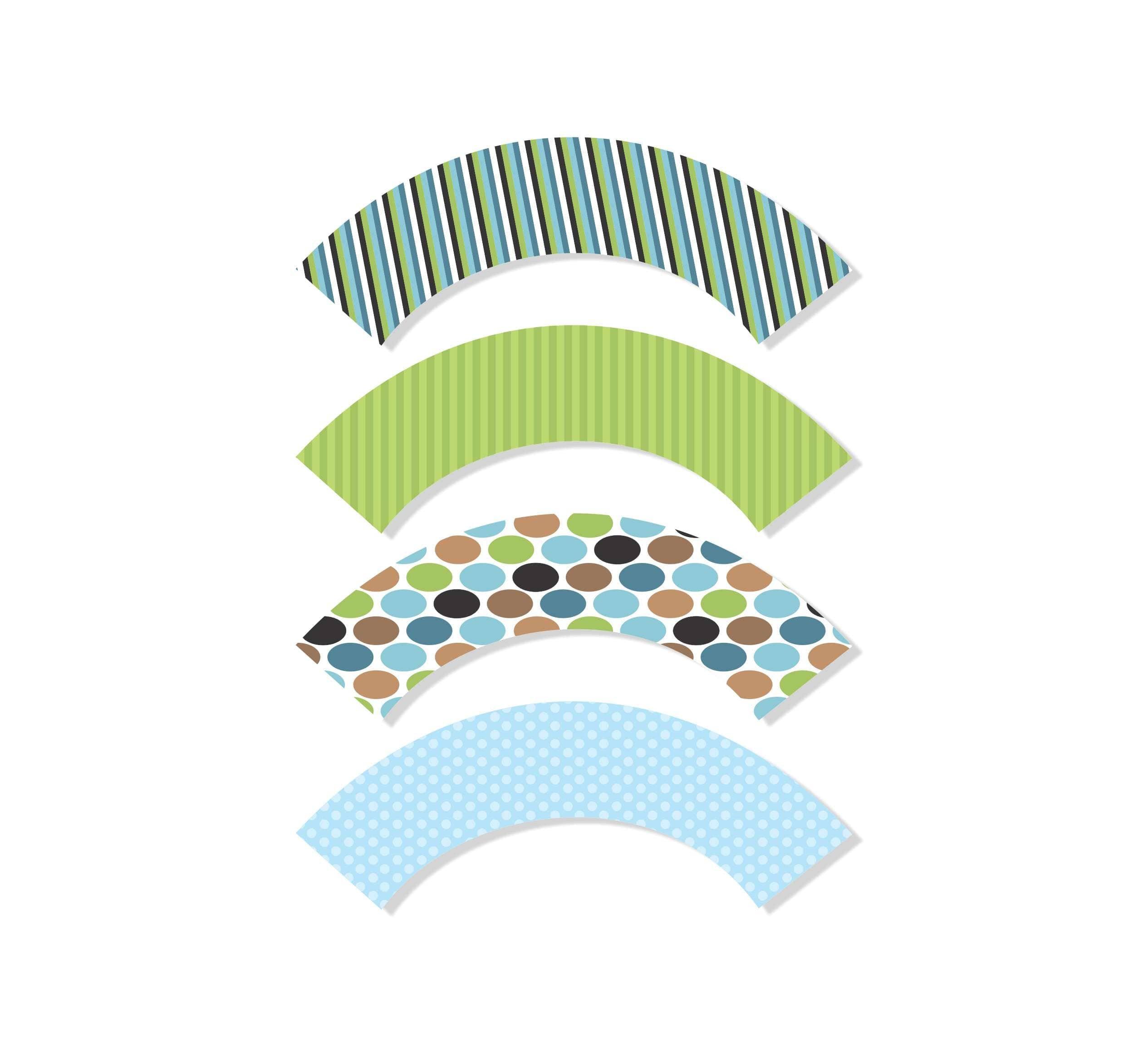 Safari Boy Cupcake Wrappers THEME PARTIES Pretty UR Party   