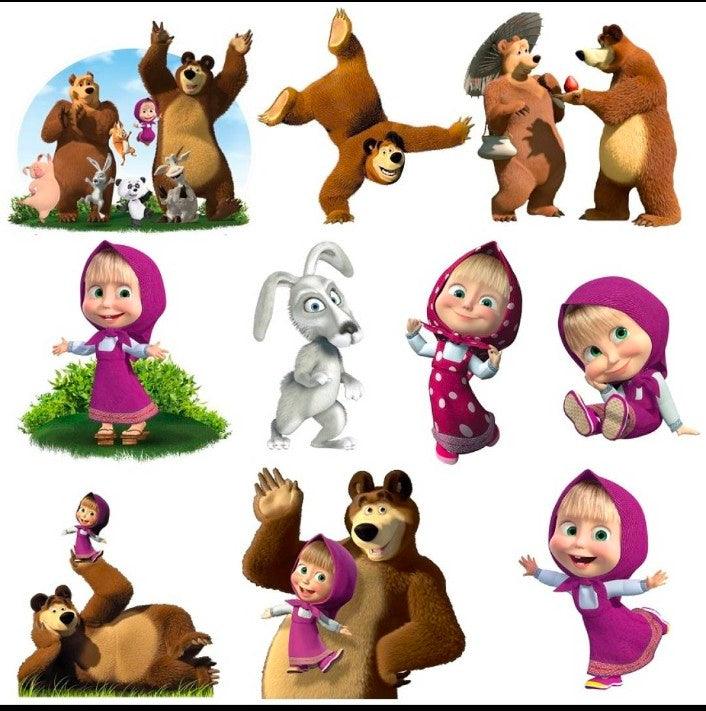 Masha and The Bear Theme Cutouts THEME PARTIES Pretty UR Party   