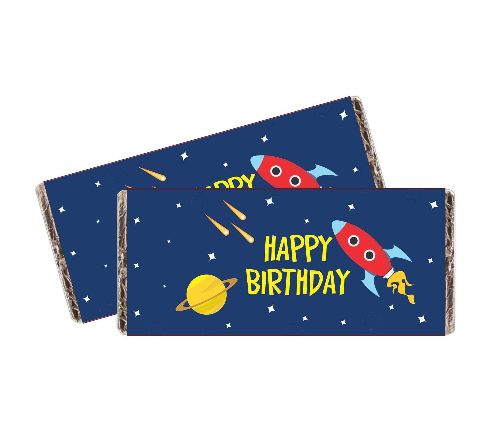 Space Theme Chocolate Wrappers THEME PARTIES Pretty UR Party   