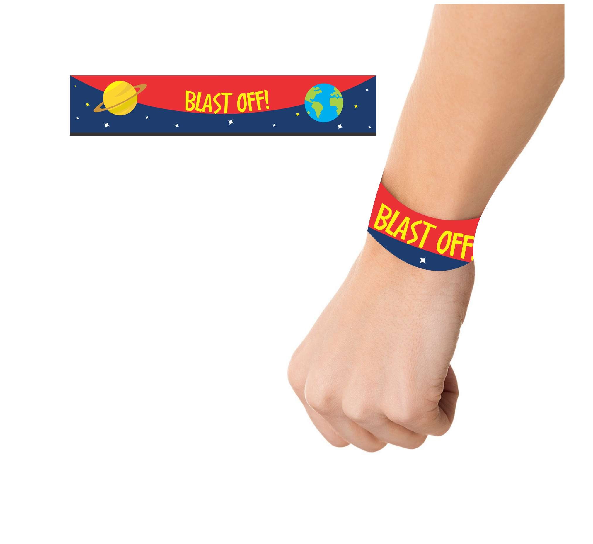 Space Wrist Bands - Pack of 10 THEME PARTIES Pretty UR Party   