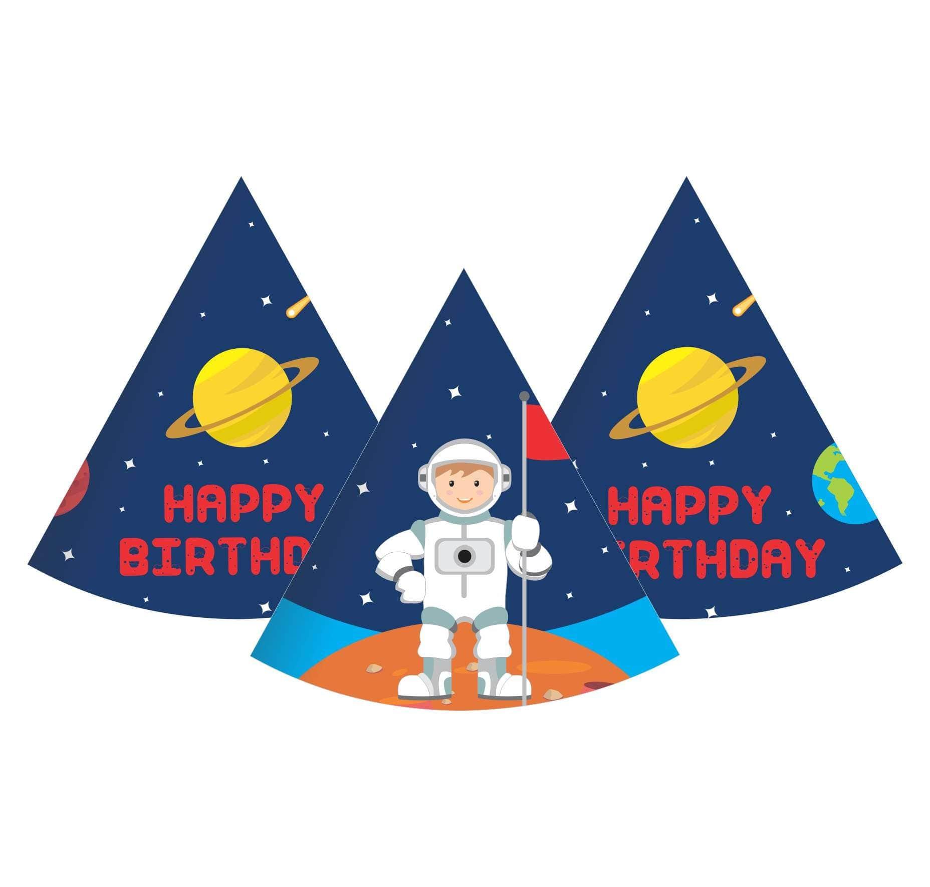 Space Theme Hats - Pack of 10 THEME PARTIES Pretty UR Party   