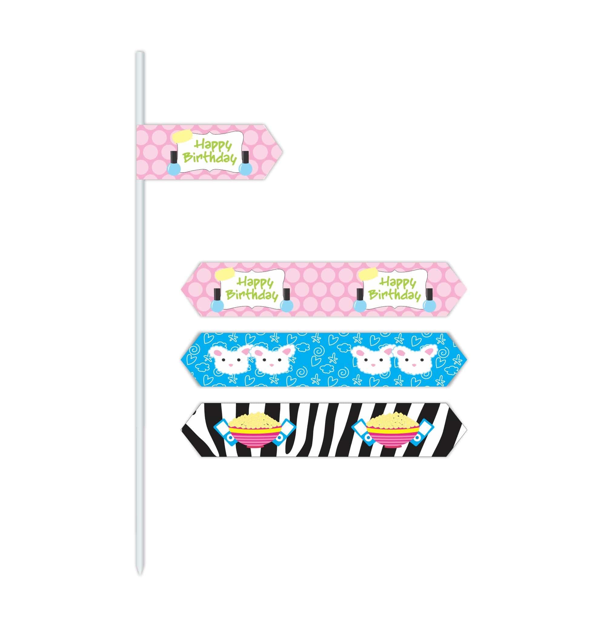 Slumber Drink Straws THEME PARTIES Pretty UR Party   