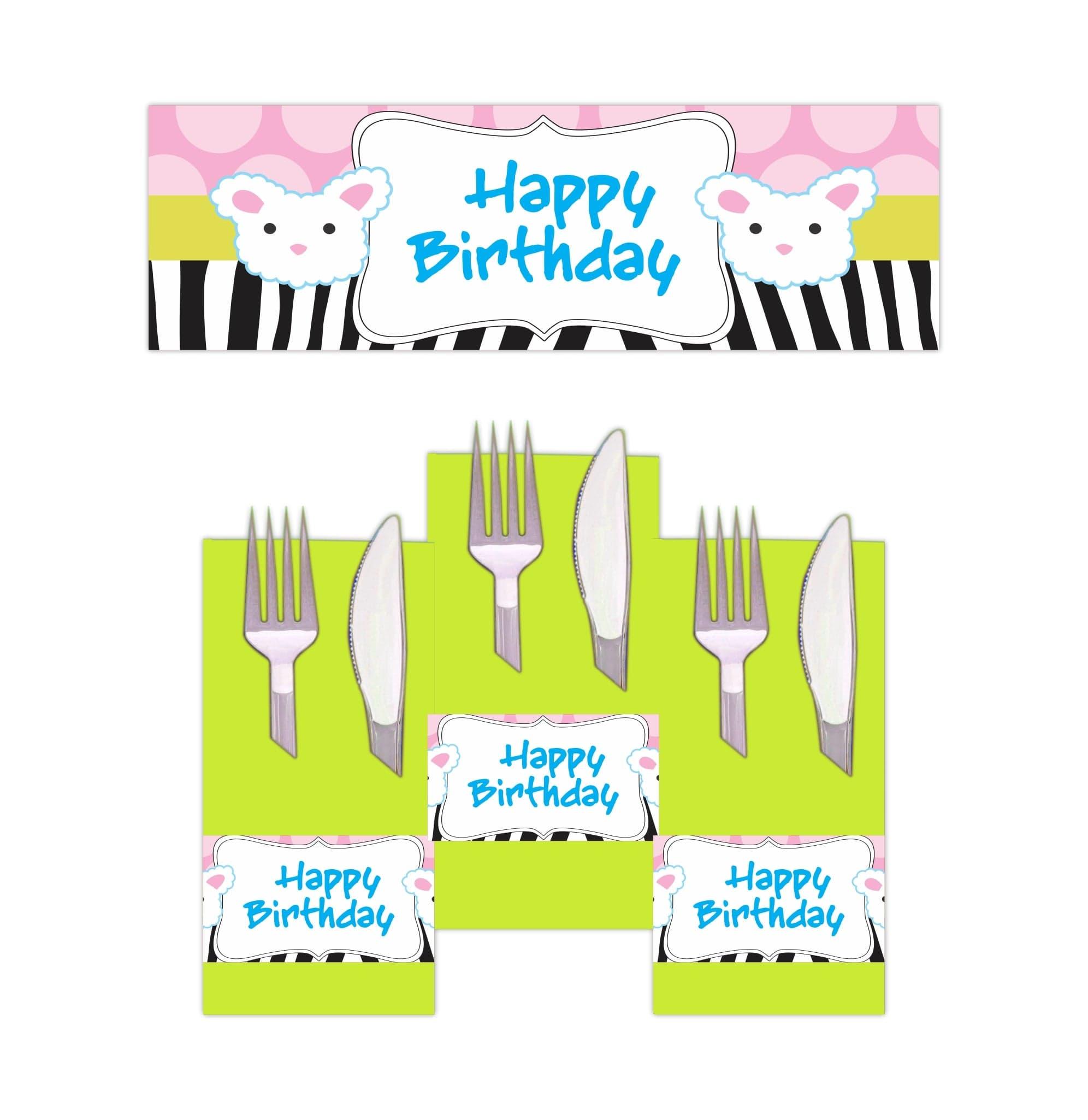 Slumber Napkin Rings THEME PARTIES Pretty UR Party   