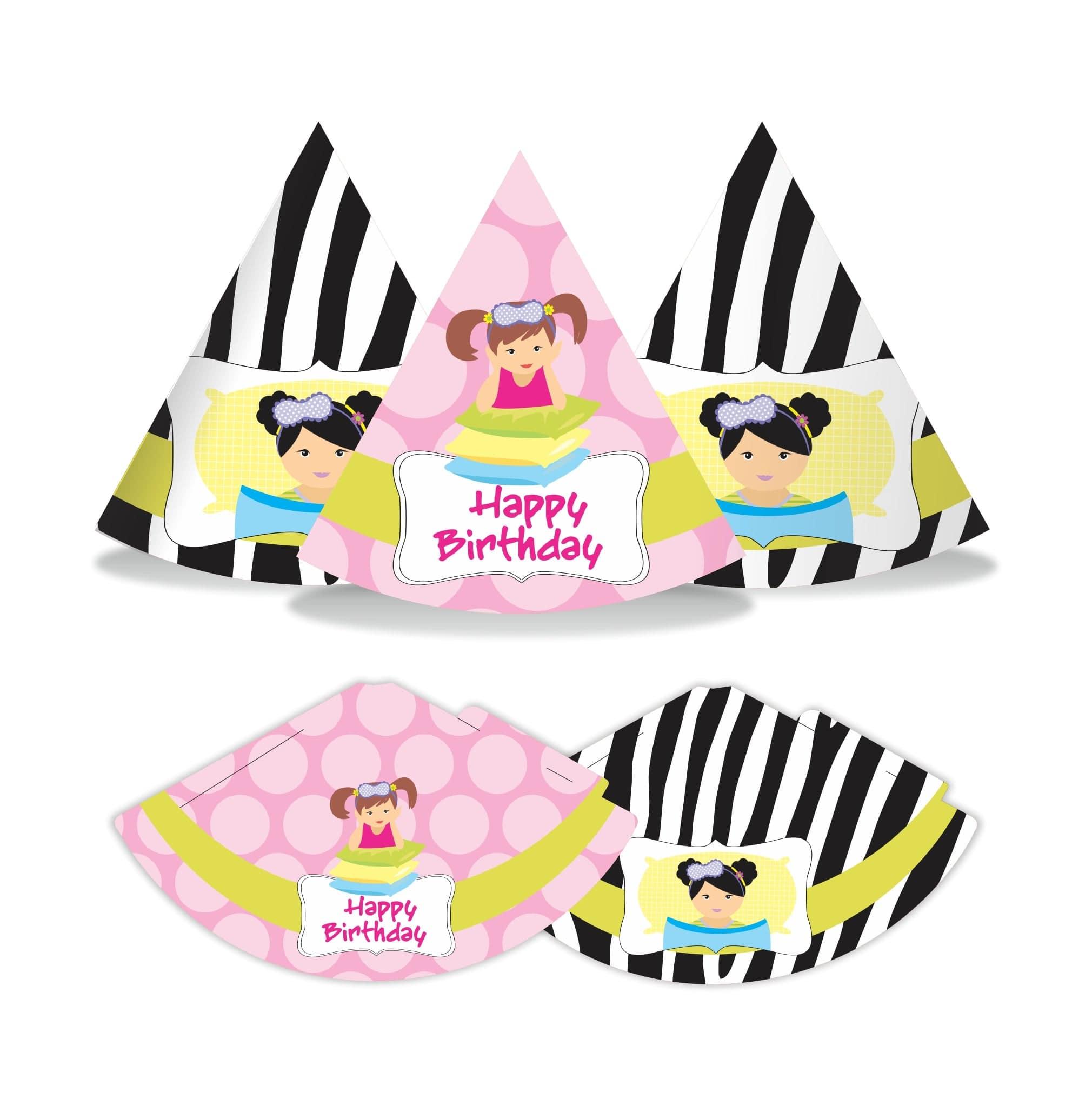Slumber Hats - Pack of 10 THEME PARTIES Pretty UR Party   
