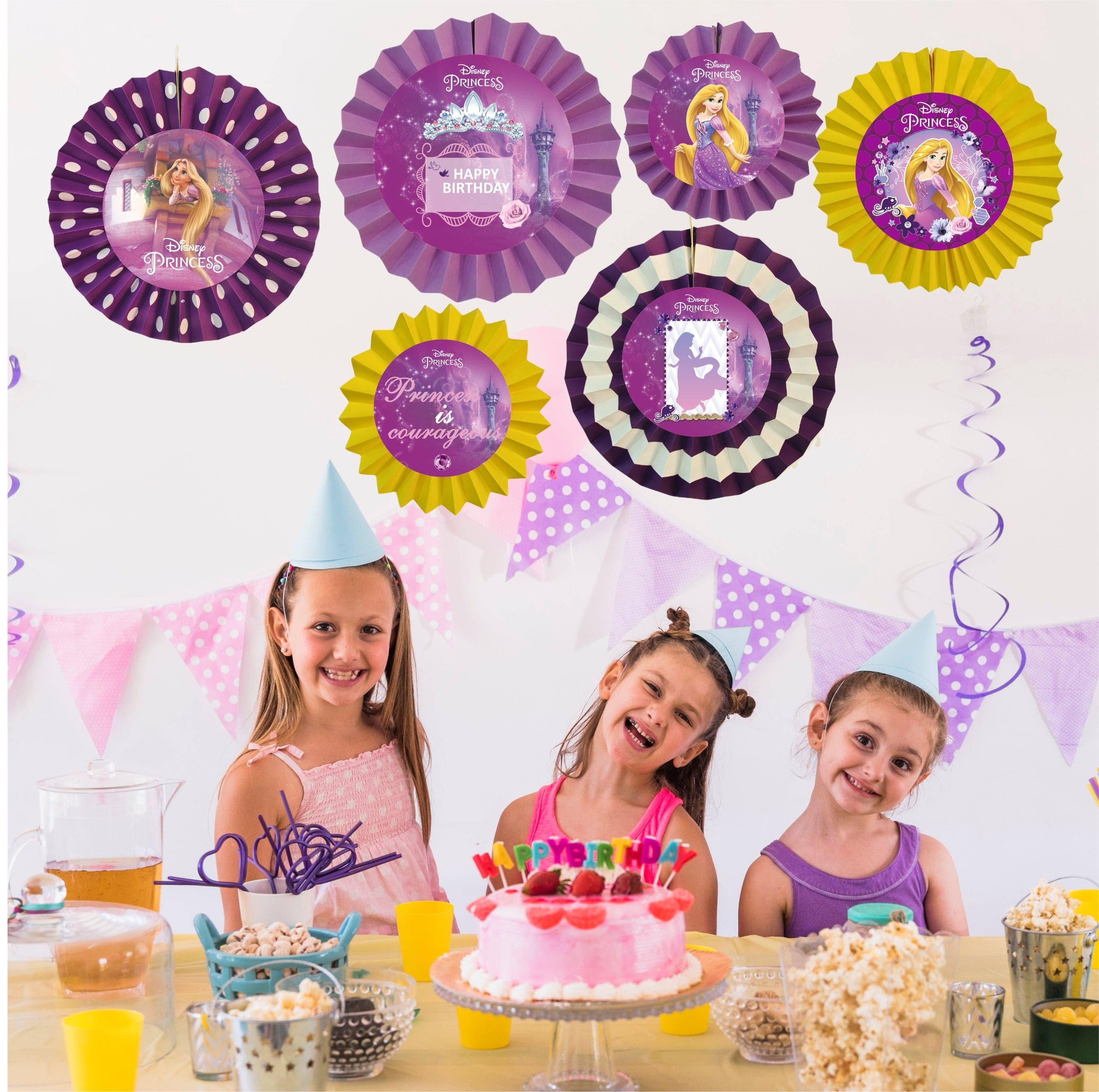 Tangled Paper Fans - Set of 6 THEME PARTIES Pretty UR Party   