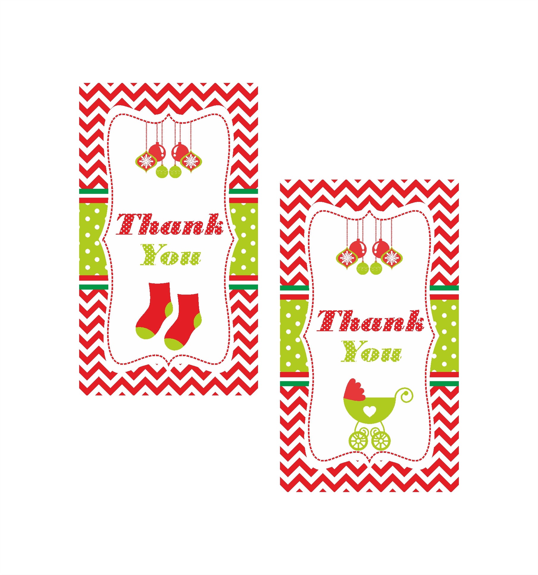 Christmas Baby Shower Thank you Tags ALL PARTY SUPPLIES Pretty UR Party   