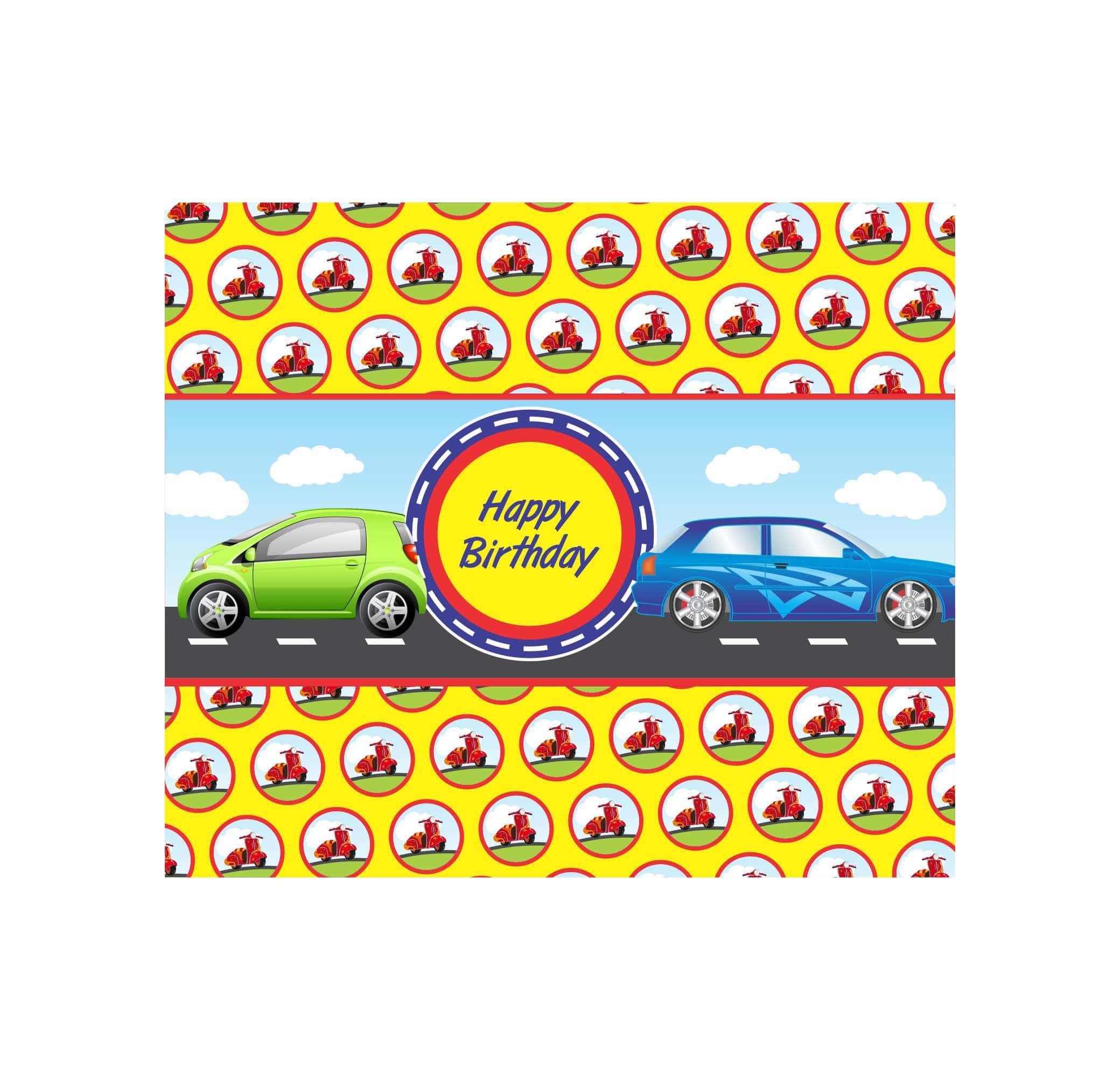 Transport Chocolate Wrappers THEME PARTIES Pretty UR Party   