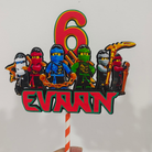 Personalised Ninjago Cake Topper HANDCRAFTED Pretty UR Party