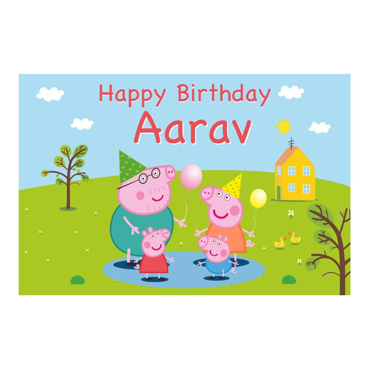 Peppa Pig Backdrop THEME PARTIES Pretty UR Party   