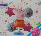 Peppa Pig Foil Balloons - Pack of 5 ALL PARTY SUPPLIES Pretty UR Party   