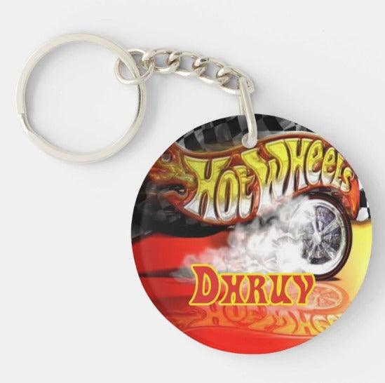 Hot Wheels Personalised Keychain THEME PARTIES Pretty UR Party   