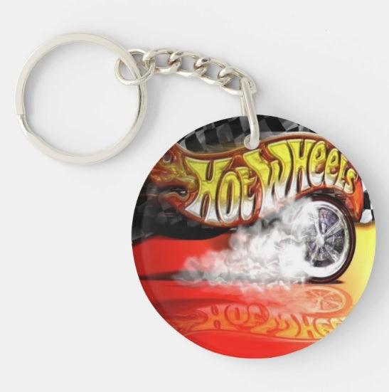 Hot Wheels Personalised Keychain THEME PARTIES Pretty UR Party   