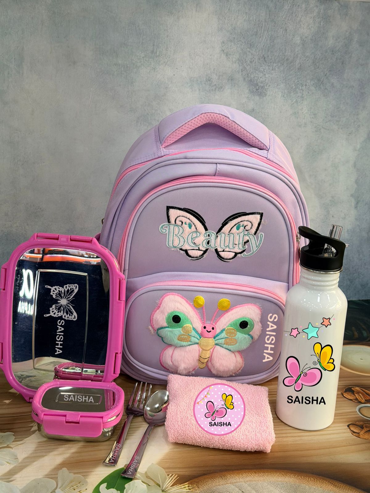Personalised School Bag Combo