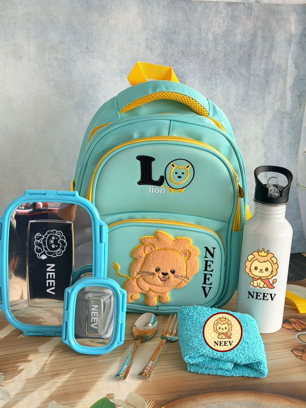 Personalised School Bag Combo