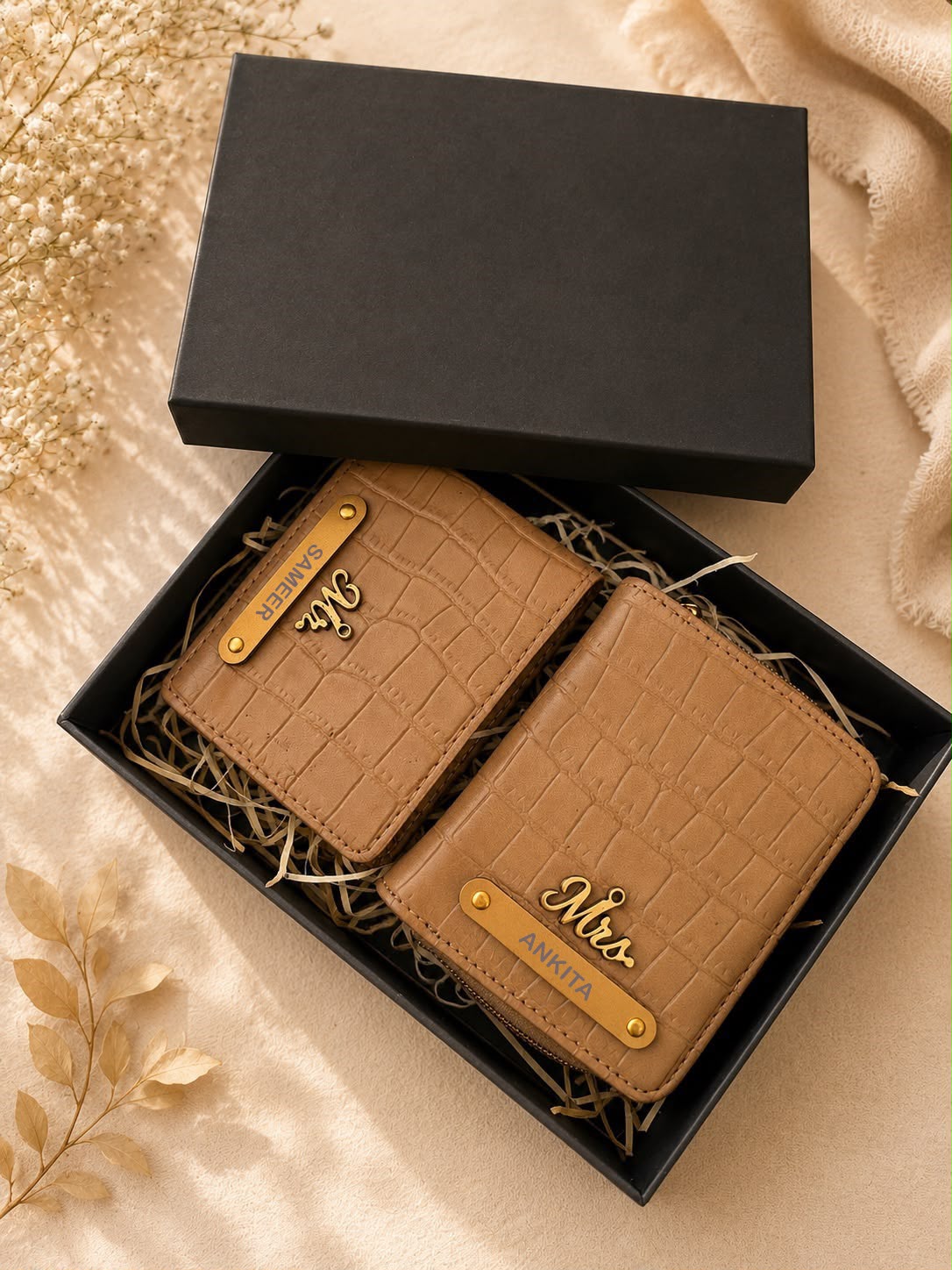 Bhai - Bhabhi Rakhi Wallet Combo