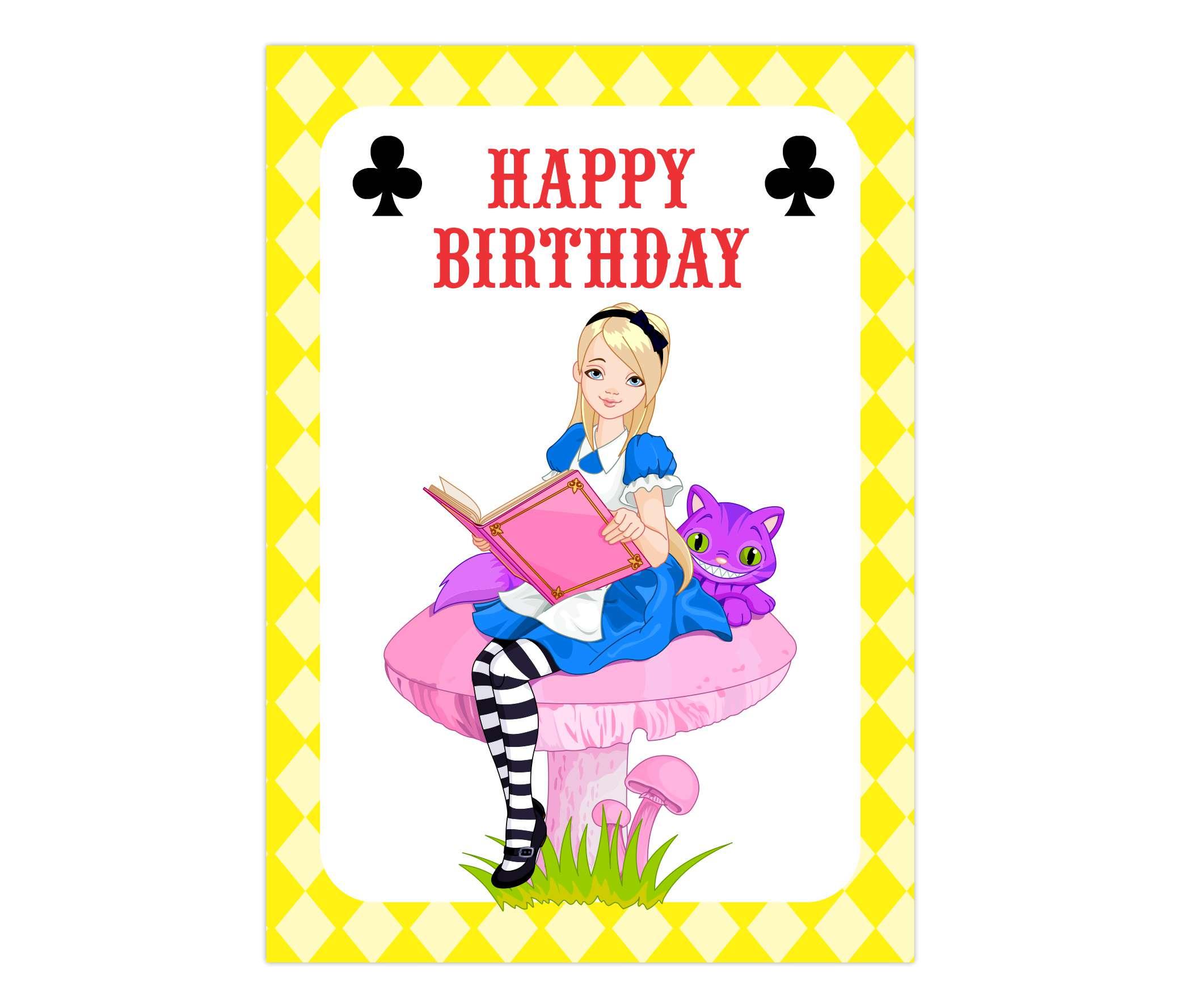 Alice in Wonderland Centerpieces - Pack of 2 THEME PARTIES Pretty UR Party   