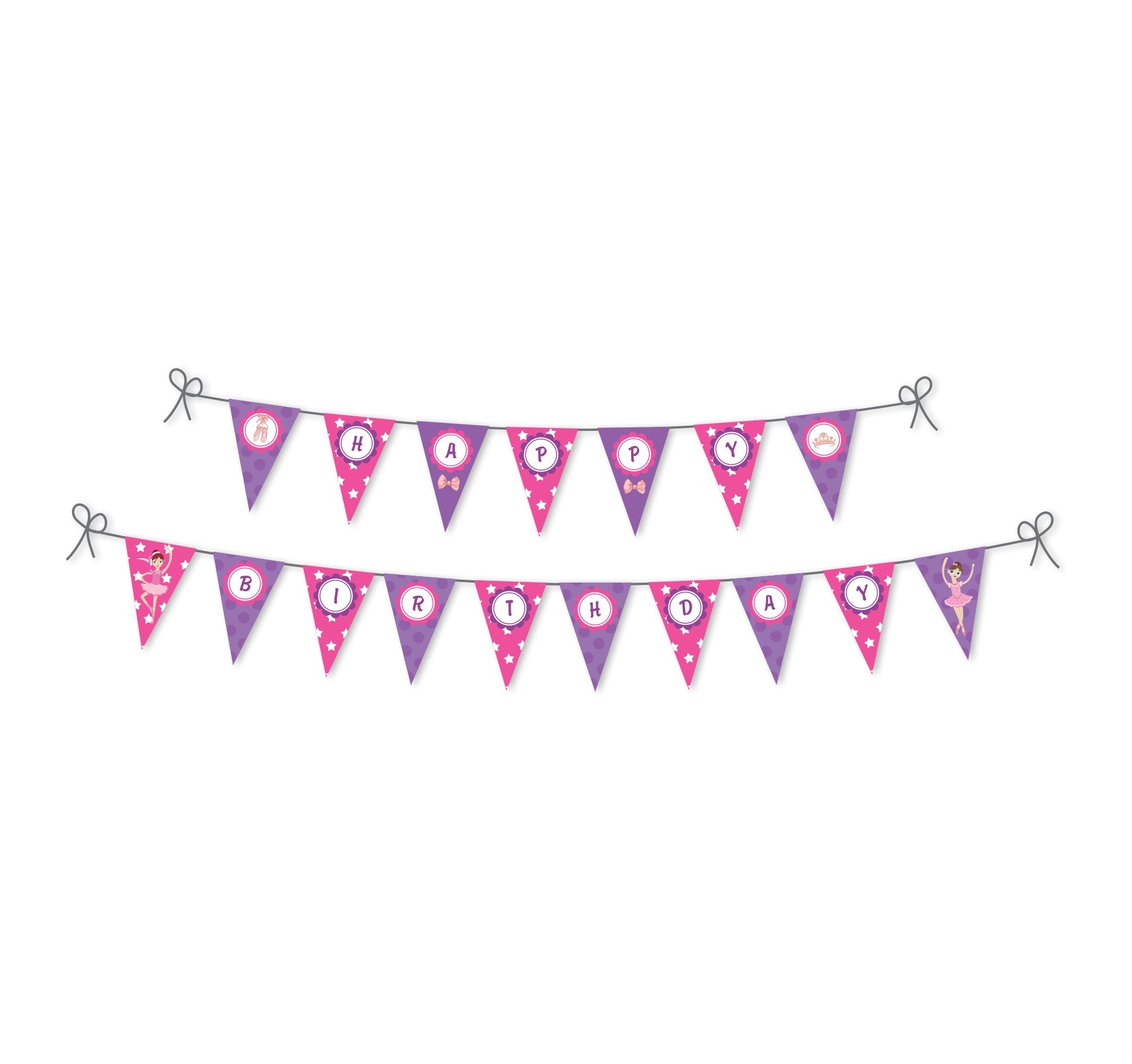 Ballerina  Theme Bunting THEME PARTIES Pretty UR Party   