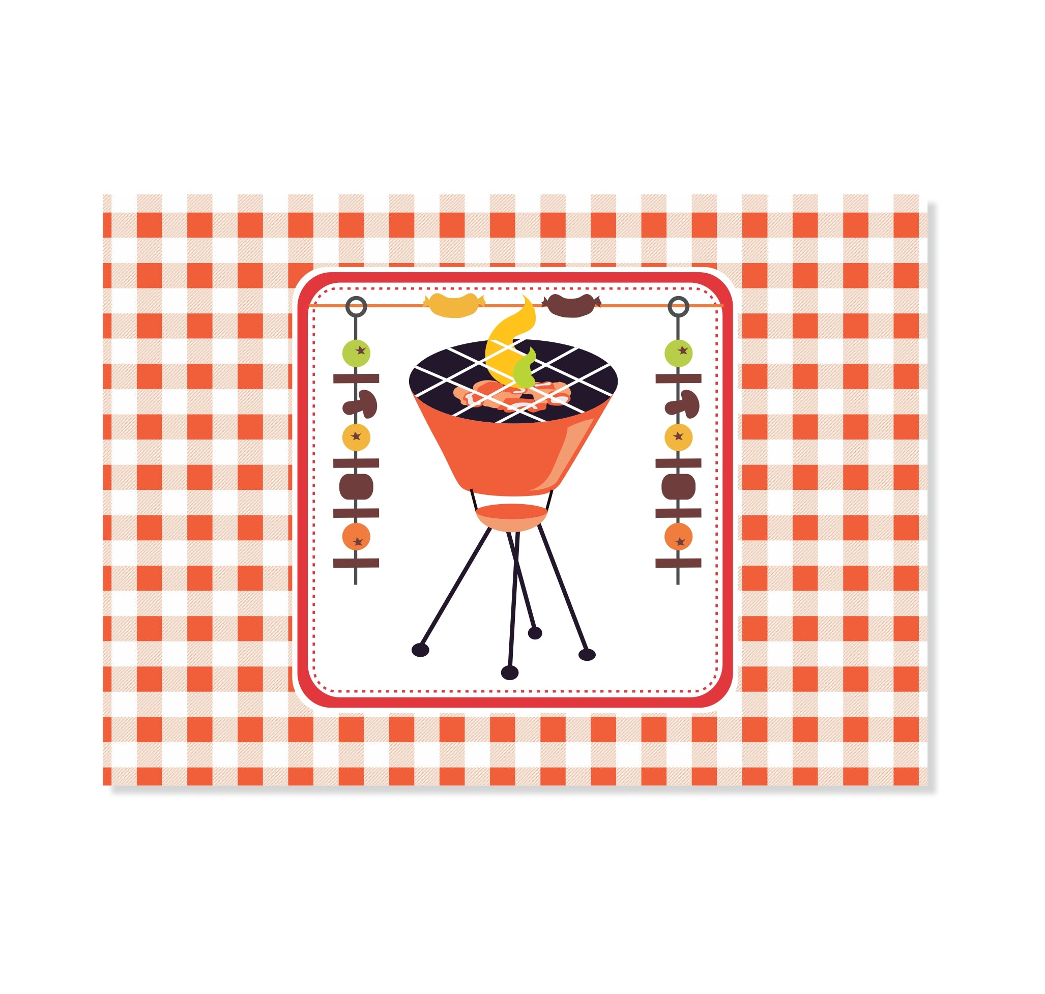 Barbeque Table Mats THEME PARTIES Pretty UR Party   