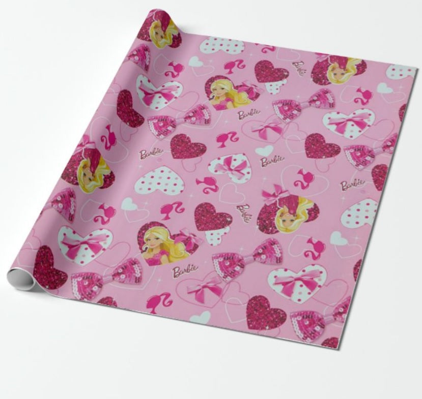 Barbie gift best sale wrapping paper