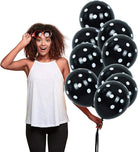 Black Polka Dots Latex Balloons - Pack of 25 ALL PARTY SUPPLIES Pretty UR Party   