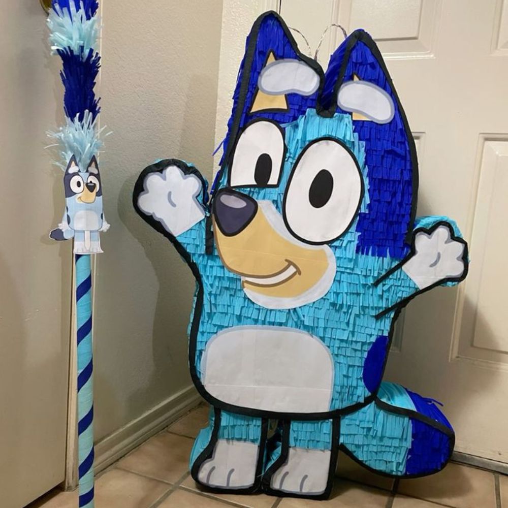 Handcrafted Bluey theme Pinata