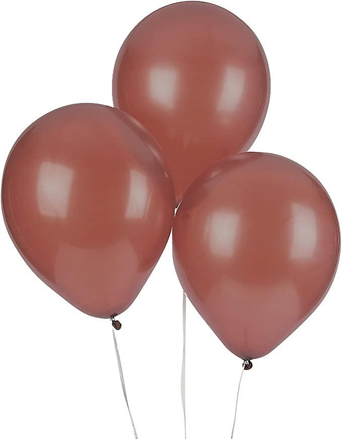 Brown Latex Balloons - Pack of 50 ALL PARTY SUPPLIES Pretty UR Party   