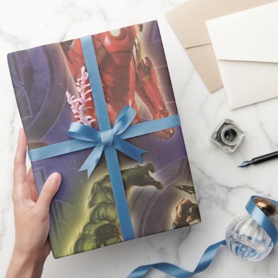 Avengers Wrapping paper (pack of 5) RETURN GIFTS Pretty UR Party   
