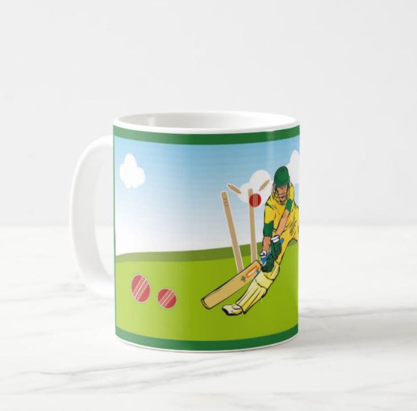 Personalised Cricket Mug THEME PARTIES Pretty UR Party   