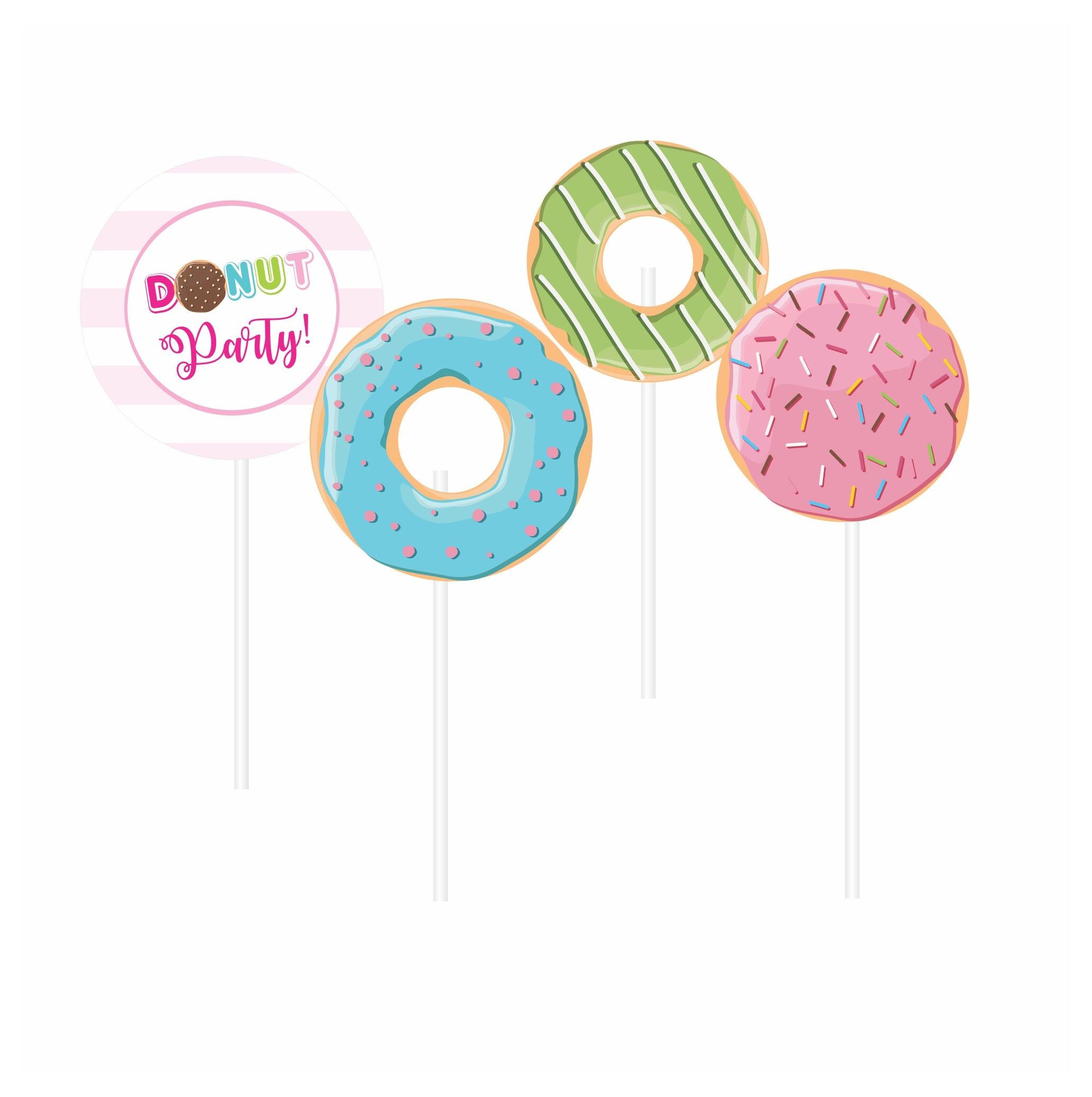 Donut Theme Cupcake / Food Toppers THEME PARTIES Pretty UR Party   