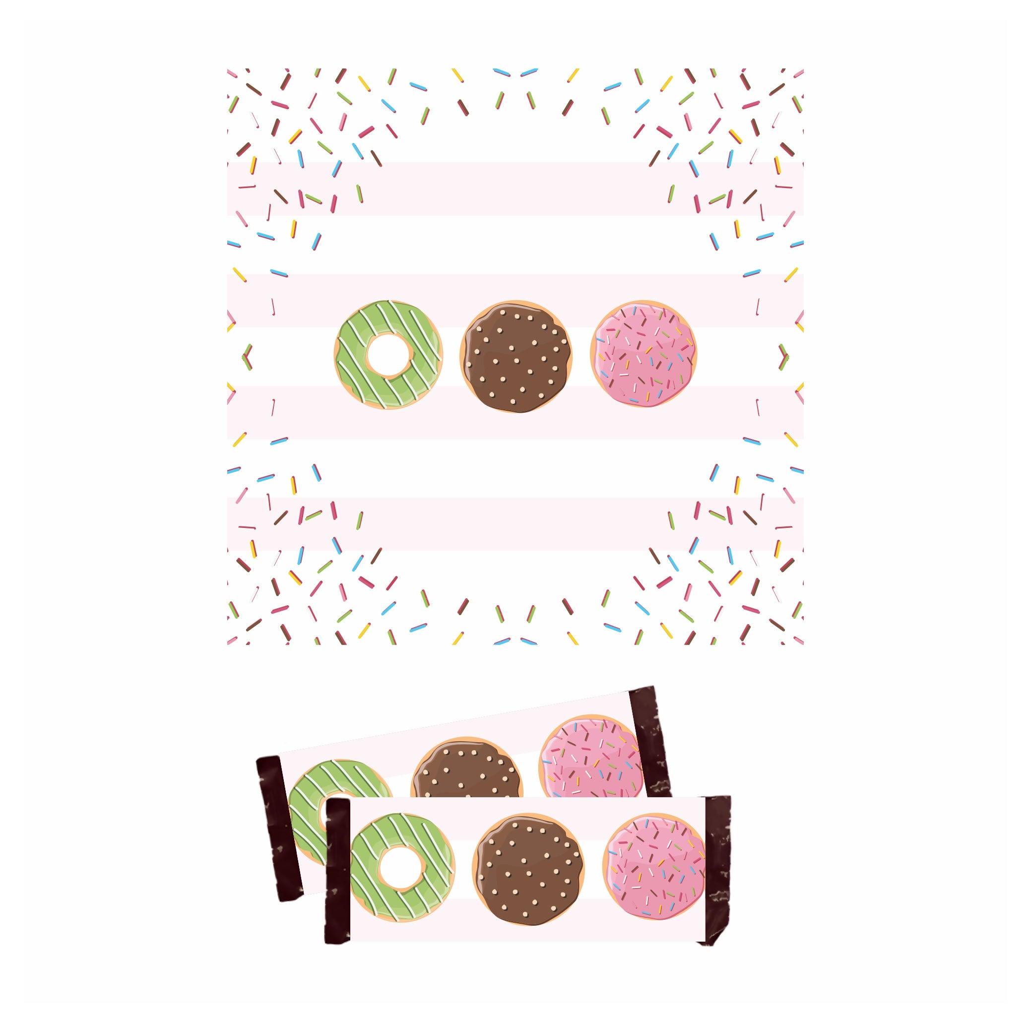 Donut Theme Chocolate Wrappers THEME PARTIES Pretty UR Party   