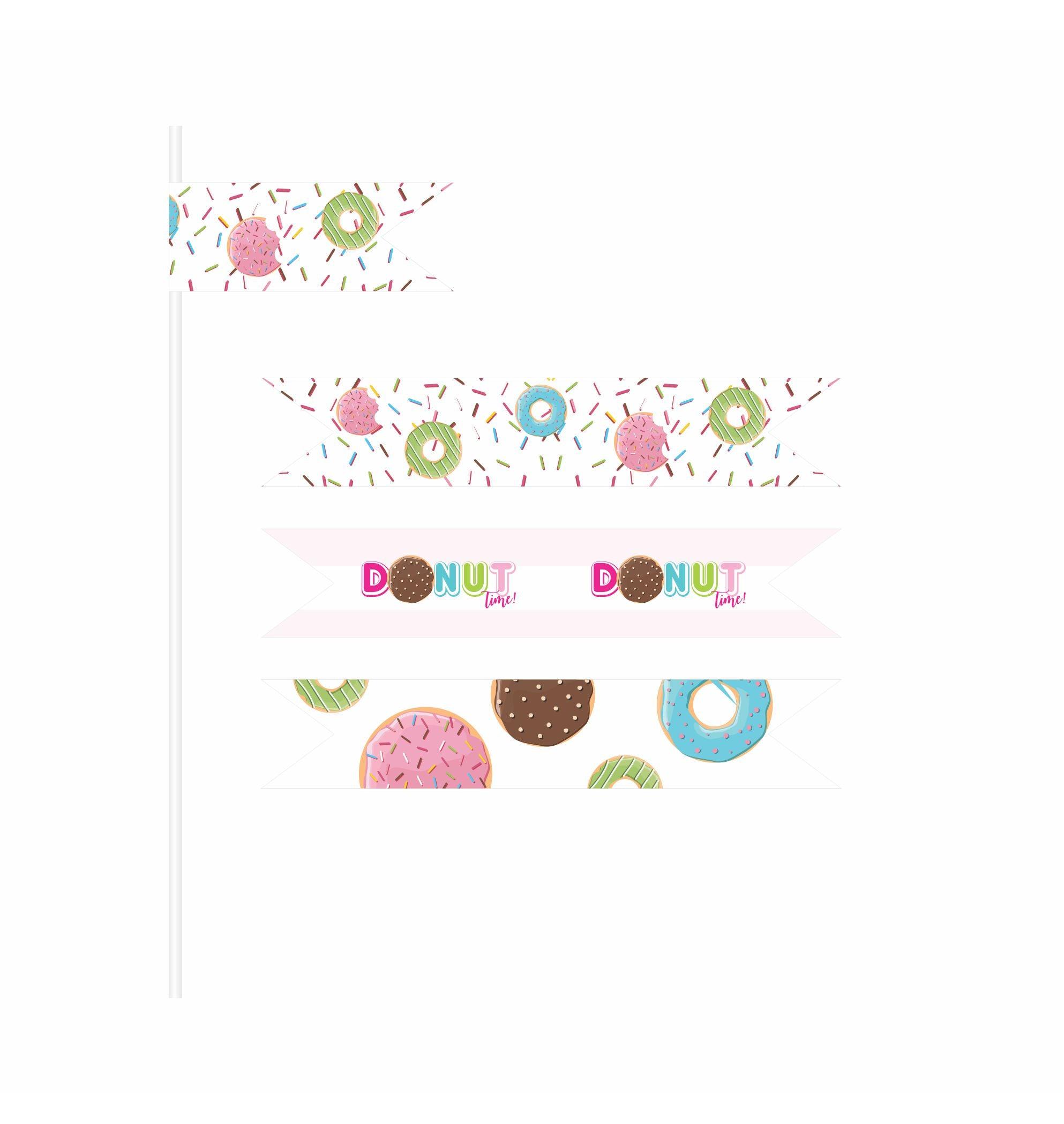 Donut Theme Drink Straws THEME PARTIES Pretty UR Party   