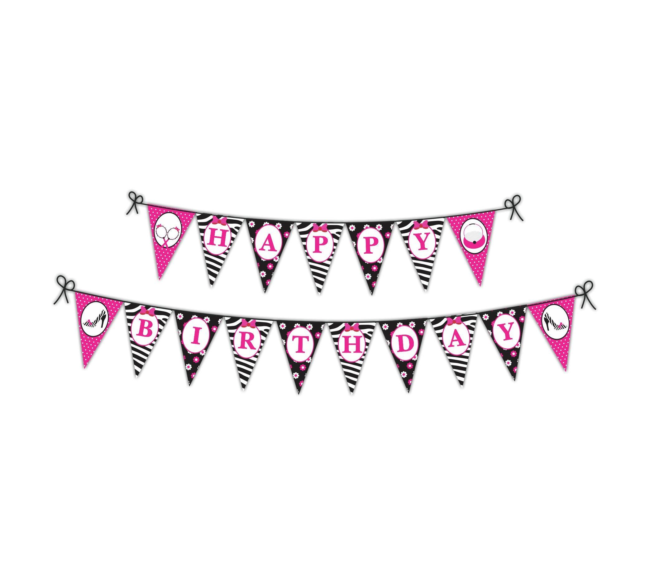 Glam Diva Bunting THEME PARTIES Pretty UR Party   
