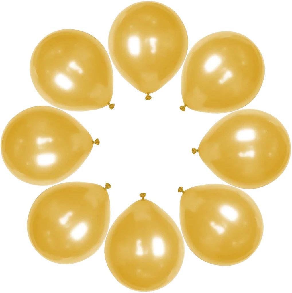 Gold Metallic Latex Balloon - Pack of 50 ALL PARTY SUPPLIES Pretty UR Party   