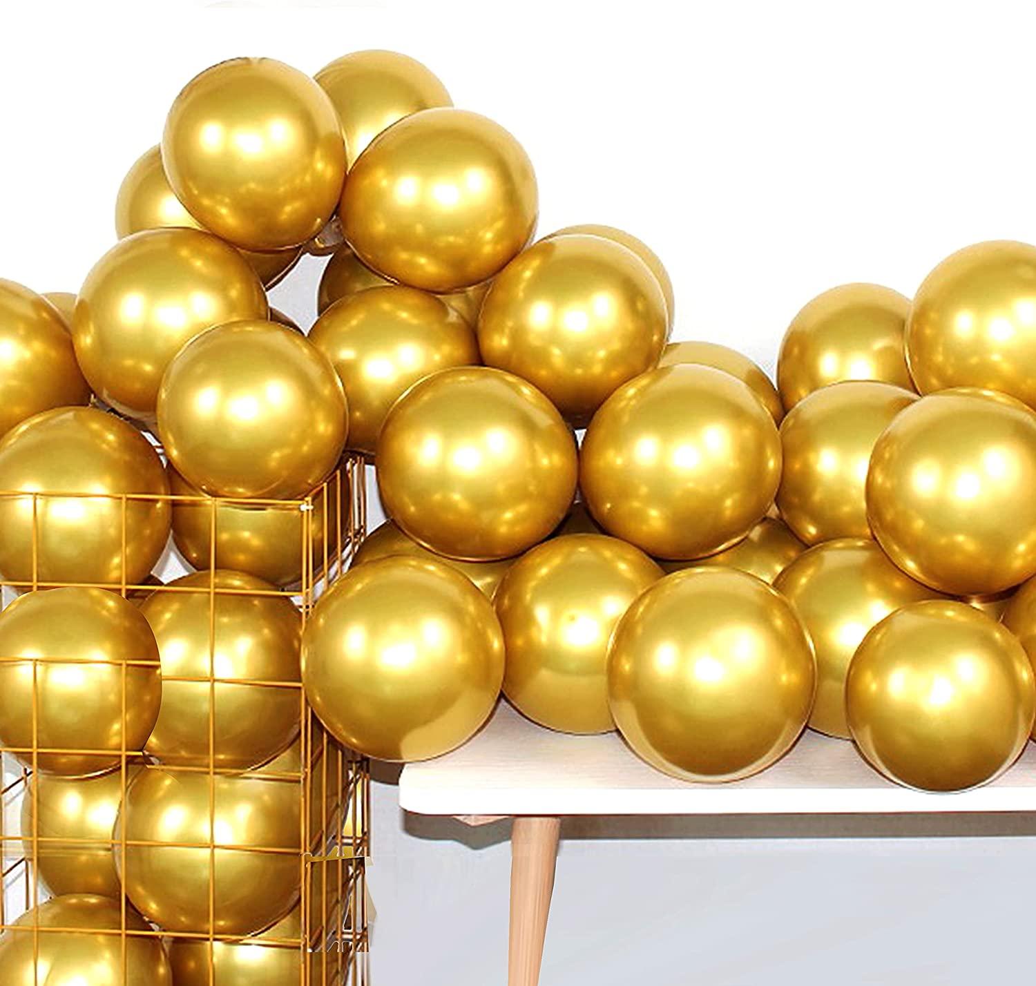 Chrome Balloons - Pack of 25 ALL PARTY SUPPLIES Pretty UR Party Gold  