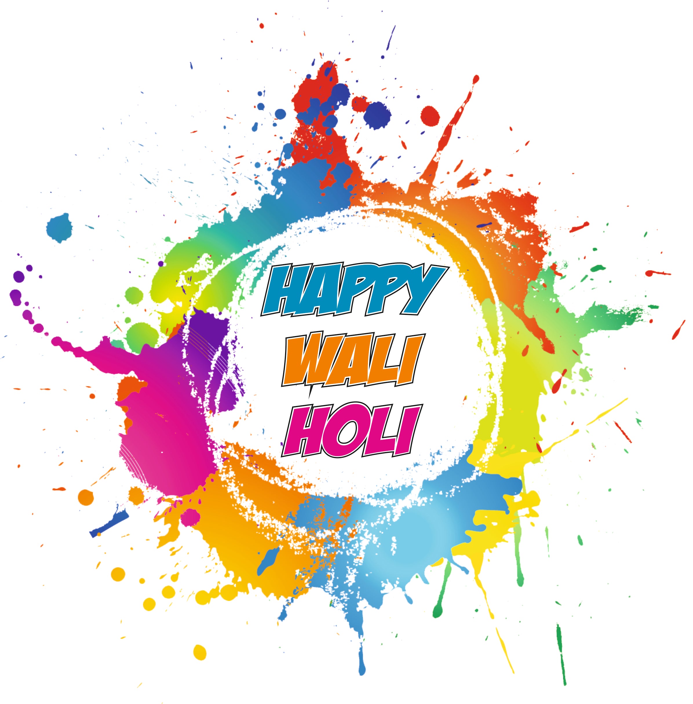 Happy wali Holi T-shirt HOLI Pretty UR Party   