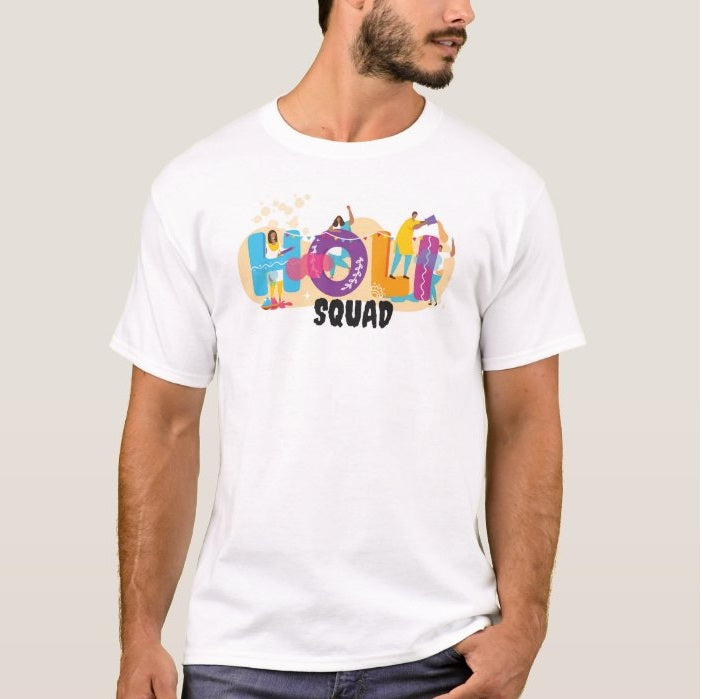 Holi Squad T-shirt HOLI Pretty UR Party   