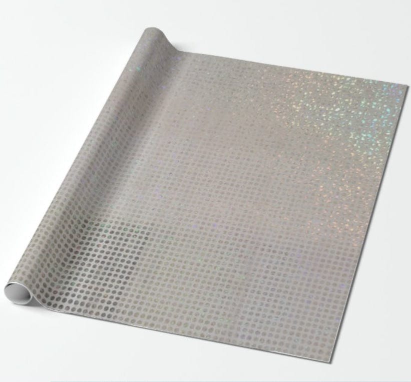 Silver Holographic Wrapping Paper - Pack of 5 ACCESSORIES Pretty UR Party   