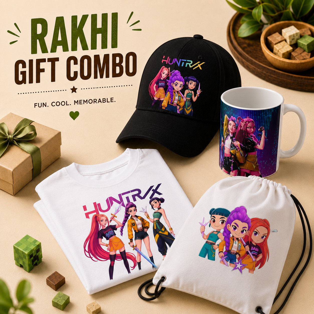 Huntrix Inspired Rakhi Gift Combo for Girls