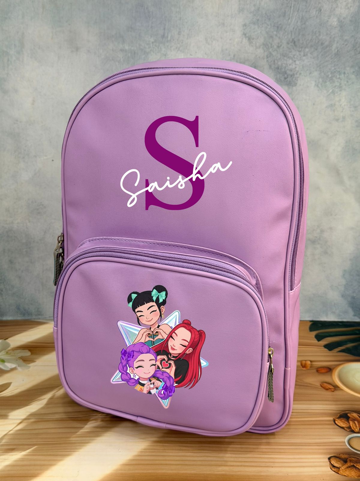 Personalised Backpack with Initial and Name