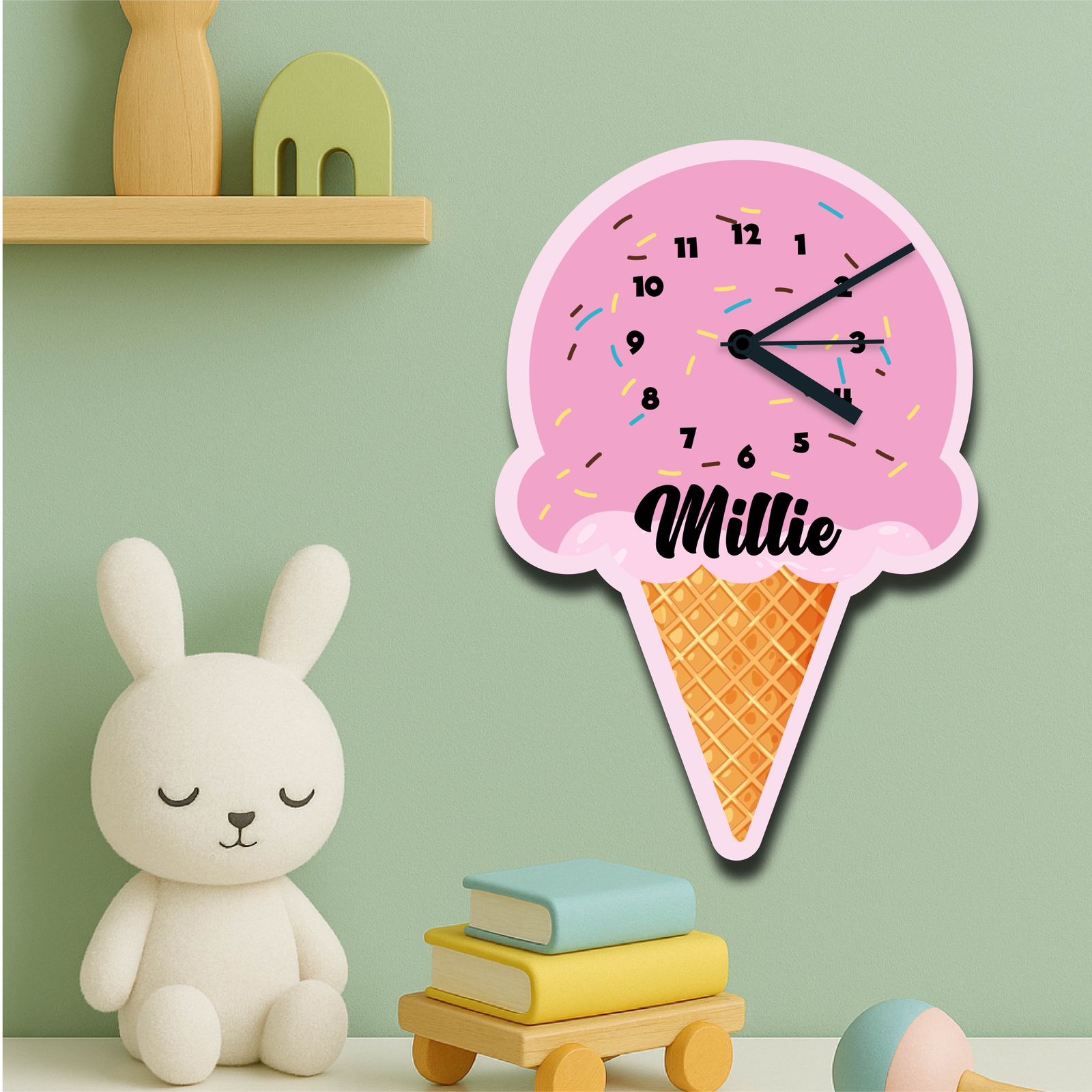 Mermaid Shaped Wall Clocks for Kids | Cute & Big Size Return Gift