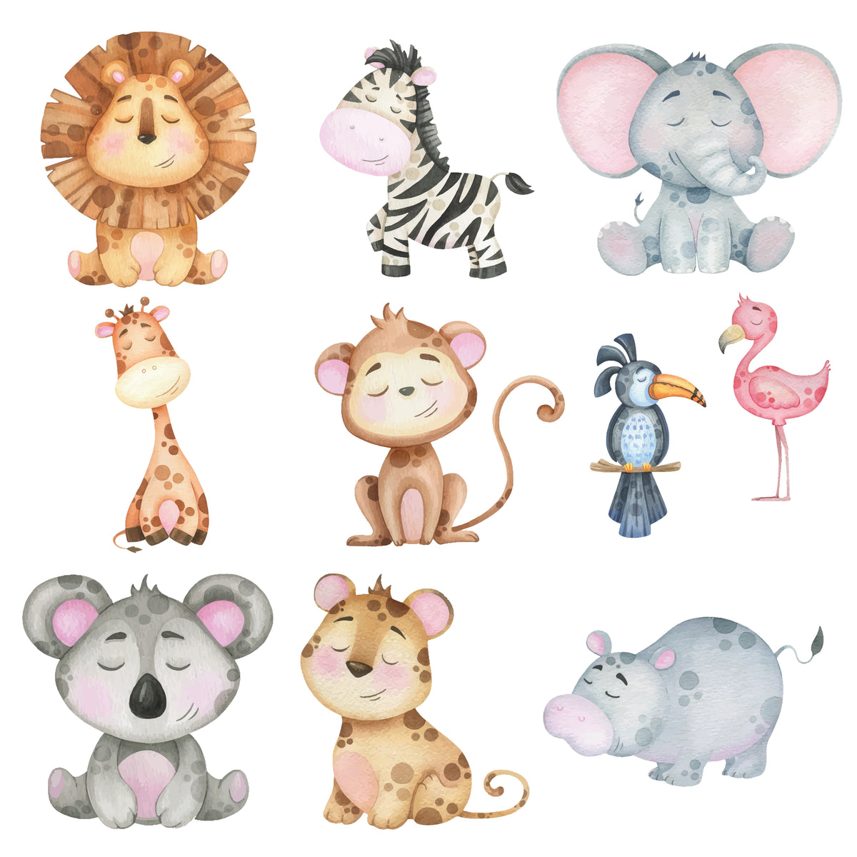 Cute Jungle Animals Theme Cutouts – PRETTY UR PARTY