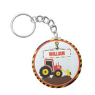 Personalised Construction Keychain THEME PARTIES Pretty UR Party   