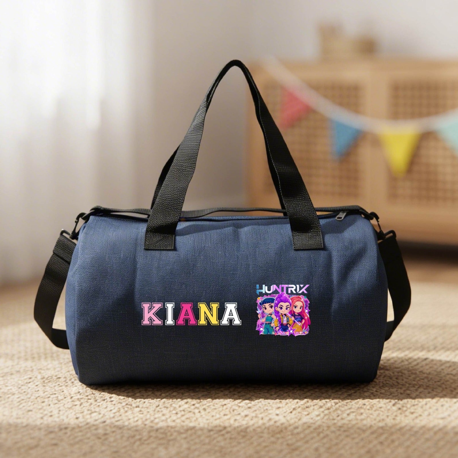 Personalised Denim Duffle Bag